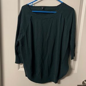 Express womens 3/4 sleeve top with hip slits